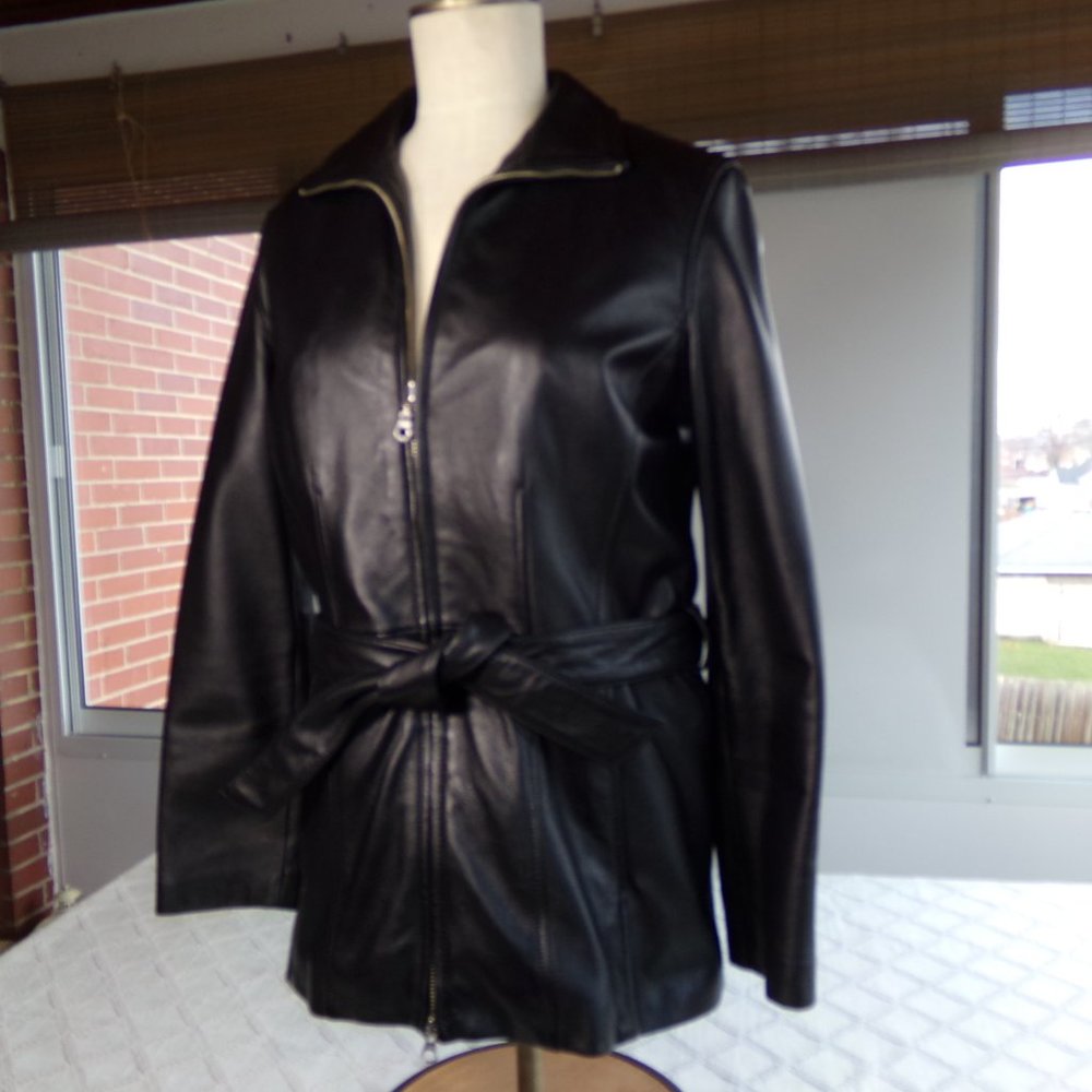 Wilson Leather Jacket  Small Black
